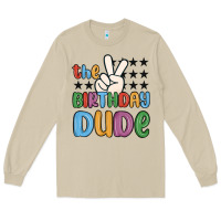 Mushroom the birthday dude Long Sleeve Tee - MaliasSmallBusiness
