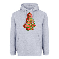 Heather Grey red christmas cake fa element Heavyweight Hoodie - FaDigitalArtStudio