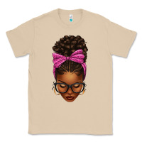 Mushroom afro messy bun pink leopard bow Classic Tee - texasbilliewilder
