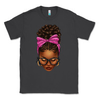 Smoke afro messy bun pink leopard bow Classic Tee - texasbilliewilder