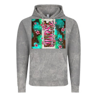 Cloud Rock pink floral nurse with flowers Vintage Hoodie - AdoDesignShop