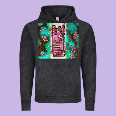 Pink Floral Nurse With Flowers Vintage Hoodie Designed By Adodesignshop