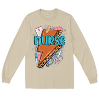 Mushroom nurse lightning bolt Long Sleeve Tee - MaliasSmallBusiness