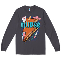 Smoke nurse lightning bolt Long Sleeve Tee - MaliasSmallBusiness