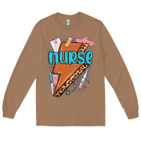 Toasted Coconut nurse lightning bolt Long Sleeve Tee - MaliasSmallBusiness