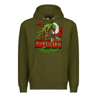 Army Green christmas character hand physician assistant Premium Hoodie - NancyCooperArtShop