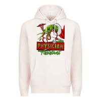 Pale Pink christmas character hand physician assistant Premium Hoodie - NancyCooperArtShop