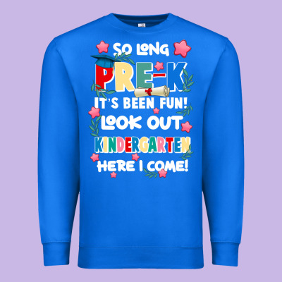 So Long Pre K Premium Sweatshirt Designed By Jahusdesignshop