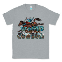 Heather Grey the world needs more cowboys Classic Tee - Zillion Design Studio