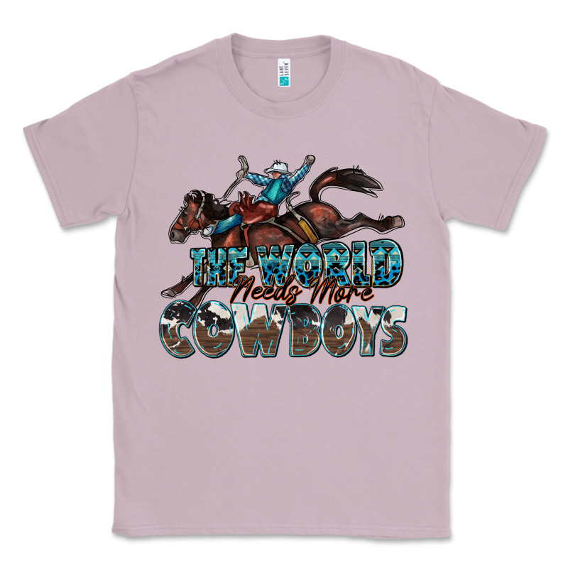 The World Needs More Cowboys Classic Tee by Zillion Design Studio | Teevron