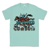 Seafoam the world needs more cowboys Classic Tee - Zillion Design Studio