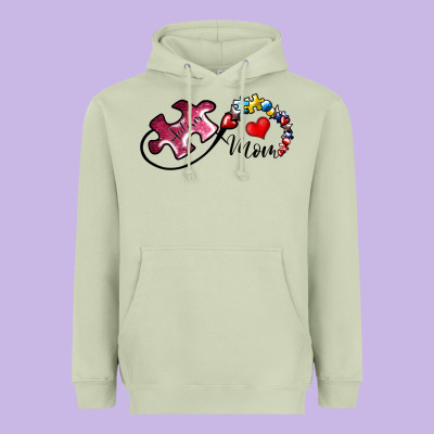 Autism Mom 1 Heavyweight Hoodie Designed By Sublimationcraftshop