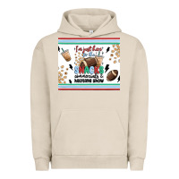 Pigment French Oak i'm just here for the snacks Urban Hoodie - MaliasSmallBusiness