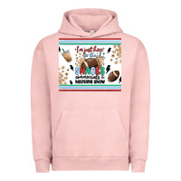 Pigment Salmon i'm just here for the snacks Urban Hoodie - MaliasSmallBusiness