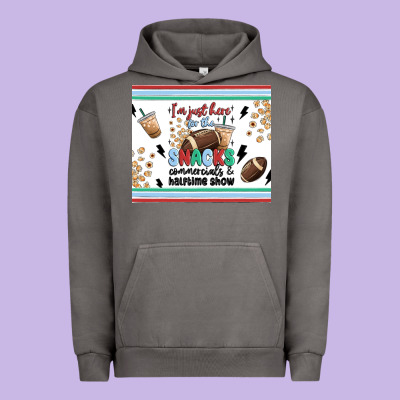 I'm Just Here For The Snacks Urban Hoodie Designed By Maliassmallbusiness