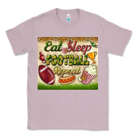 Lilac eat sleep football repeat tumbler Classic Tee - BundleAndBundleShop