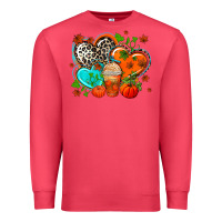 Cardinal western leopard  fall   hearts Premium Sweatshirt - AdoDesignShop