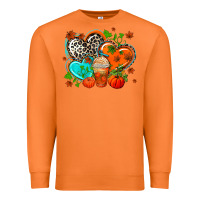 Carrot western leopard  fall   hearts Premium Sweatshirt - AdoDesignShop