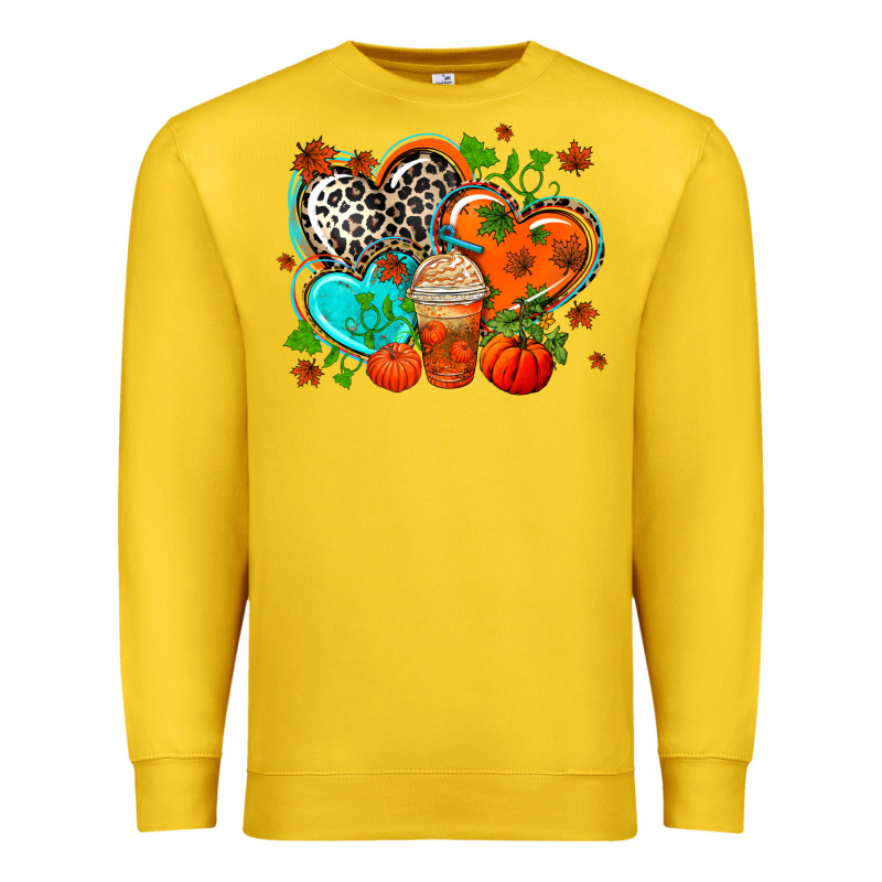 Western Leopard  Fall   Hearts Premium Sweatshirt by AdoDesignShop | Teevron