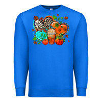 True Royal western leopard  fall   hearts Premium Sweatshirt - AdoDesignShop