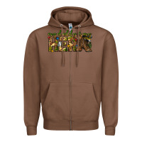 Chestnut my daddy is my hero army western Zipper Hoodie - texasbilliewilder