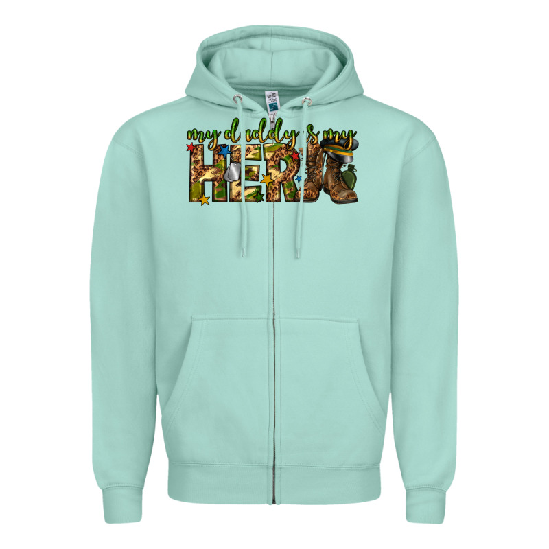 My Daddy Is My Hero Army Western Zipper Hoodie by texasbilliewilder | Teevron