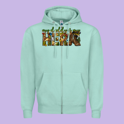 Zipper Hoodie my daddy is my hero army western