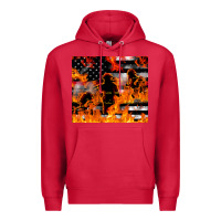 Cardinal firefighter thin red lin Premium Hoodie - LillyAllenDesigns