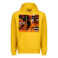 Lemon firefighter thin red lin Premium Hoodie - LillyAllenDesigns