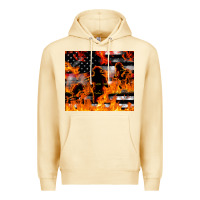 Pina Colada firefighter thin red lin Premium Hoodie - LillyAllenDesigns