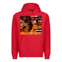 Red firefighter thin red lin Premium Hoodie - LillyAllenDesigns