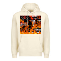 Sandshell firefighter thin red lin Premium Hoodie - LillyAllenDesigns