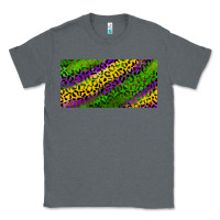 Charcoal Heather Mardi Gras Leopard Classic Tee - RanaPortraitStore