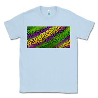 Dusty Blue Mardi Gras Leopard Classic Tee - RanaPortraitStore