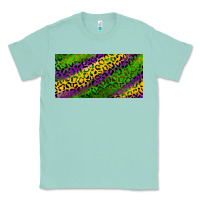 Seafoam Mardi Gras Leopard Classic Tee - RanaPortraitStore