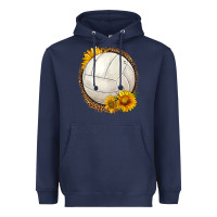 Navy western volleyball with sunflower Heavyweight Hoodie - HRA Design Shop