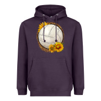 Plum western volleyball with sunflower Heavyweight Hoodie - HRA Design Shop