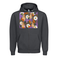 Smoke easter bunny carrot daisys leopard glitter Zipper Hoodie - RanaPortraitStore