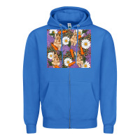 True Royal easter bunny carrot daisys leopard glitter Zipper Hoodie - RanaPortraitStore