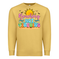 Antique Gold beaching not teaching black back Premium Sweatshirt - JahusDesignShop