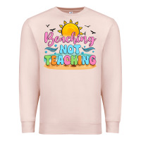 Pale Pink beaching not teaching black back Premium Sweatshirt - JahusDesignShop