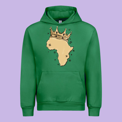 Africa With Crown Urban Hoodie Designed By Maliassmallbusiness