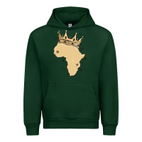Forest Green africa with crown Urban Hoodie - MaliasSmallBusiness