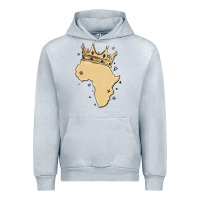 Heather Grey africa with crown Urban Hoodie - MaliasSmallBusiness