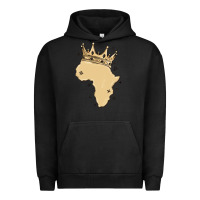 Pigment Black africa with crown Urban Hoodie - MaliasSmallBusiness