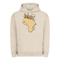 Pigment French Oak africa with crown Urban Hoodie - MaliasSmallBusiness