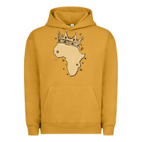Pigment Peanut Butter africa with crown Urban Hoodie - MaliasSmallBusiness