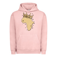 Pigment Salmon africa with crown Urban Hoodie - MaliasSmallBusiness