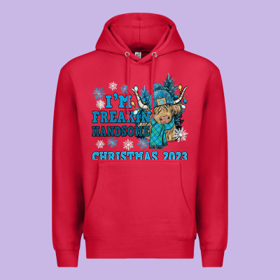 Im Freakin Freezin Christmas 2023 Premium Hoodie Designed By Nancycooperartshop