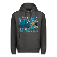 Charcoal Heather im freakin freezin christmas 2023 Premium Hoodie - NancyCooperArtShop